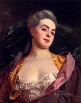 Gustave Jacquet Painting - Retrato de dama Gustave Jean Jacquet